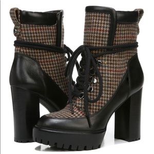 Veronica Beard Hasia Houndstooth Booties size 9.5 NWOT